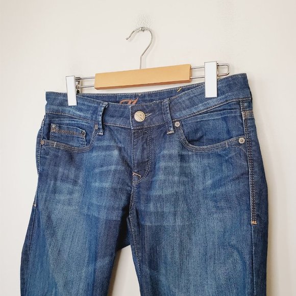 Mavi Jeans Amber Bell Bottom Retro Cropped Flare Low Rise Blue 28 - Picture 5 of 13